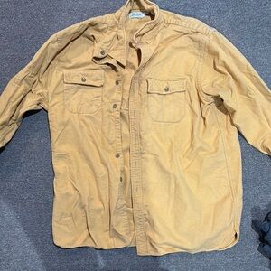 LL Bean Tan Lightweight Shirt Jacket
